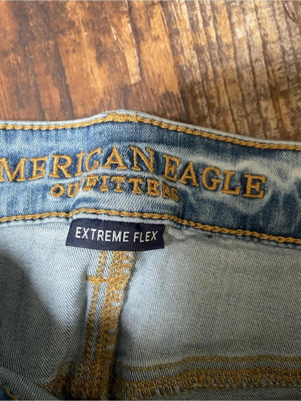 American Eagle Outfitters Light Blue Slim Distressed Jeans